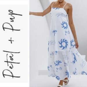 Petal & Pup Seville Maxi Dress -  Blue Wave